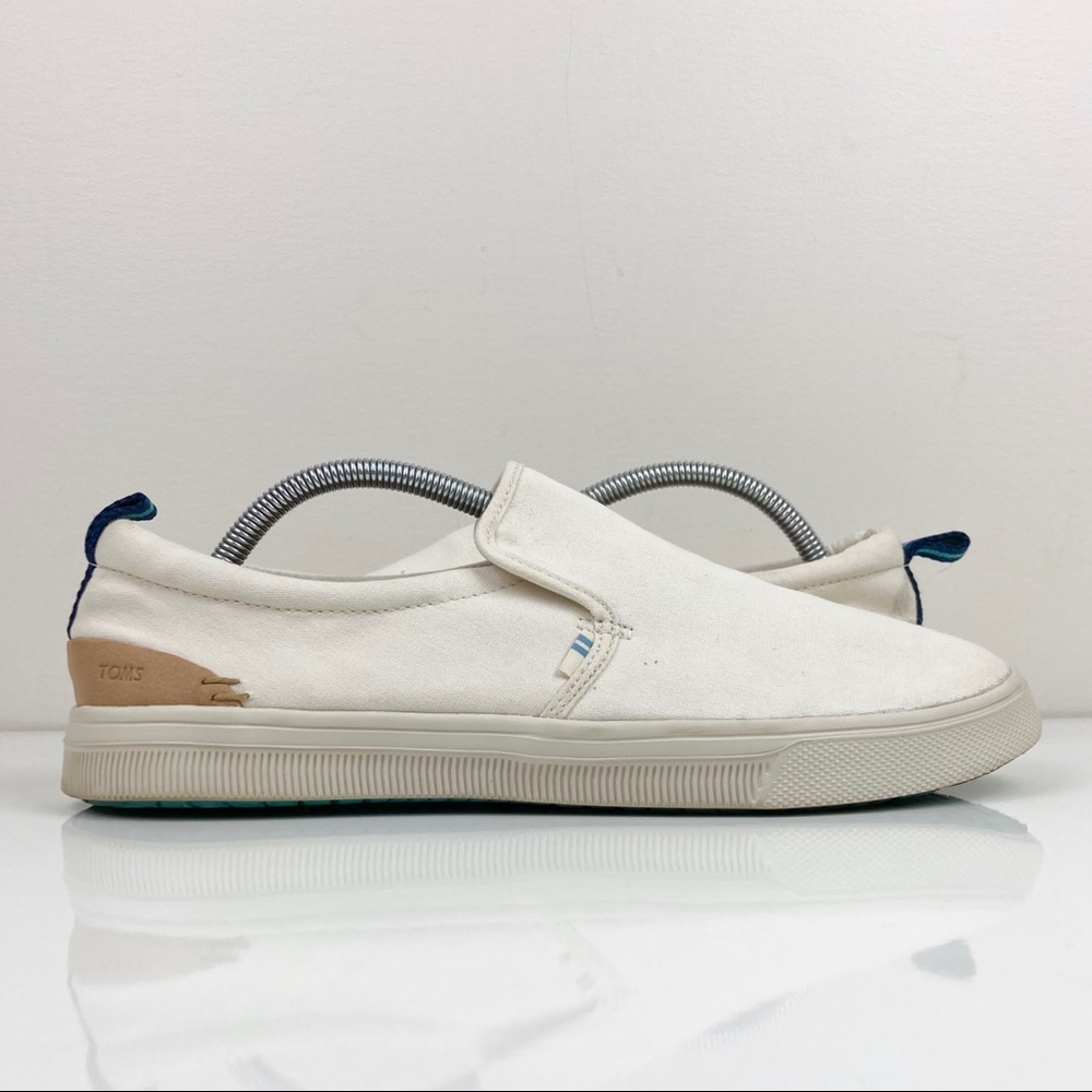 Toms TRVL LITE Ivory Casual Slip On Canvas Shoes Women’s Size 11.0 Cream Beige